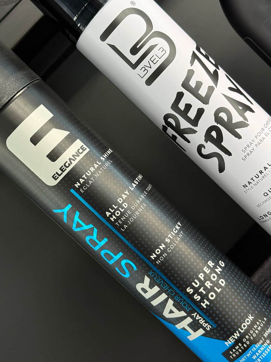 Laque Elegance et spray fixant L3VEL3